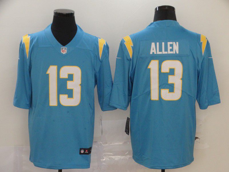 Men Los Angeles Chargers 13 Allen Light Blue Nike Vapor Untouchable Stitched Limited NFL Jerseys